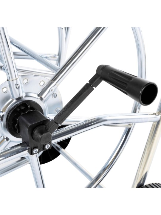 Vozík s hadicovým navijákem pro 80 m 3/4" hadice ocel