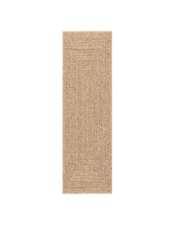 Koberec zizur 80 x 250 cm jutový vzhled interiér i exteriér