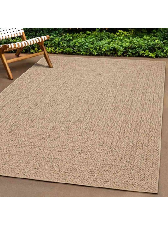 Koberec zizur 80 x 250 cm jutový vzhled interiér i exteriér