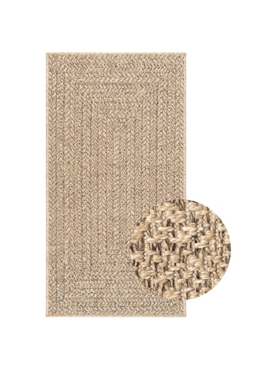 Koberec ZIZUR 100 x 200 cm jutový vzhled interiér i exteriér