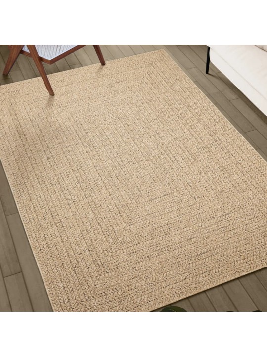 Koberec ZIZUR 100 x 200 cm jutový vzhled interiér i exteriér