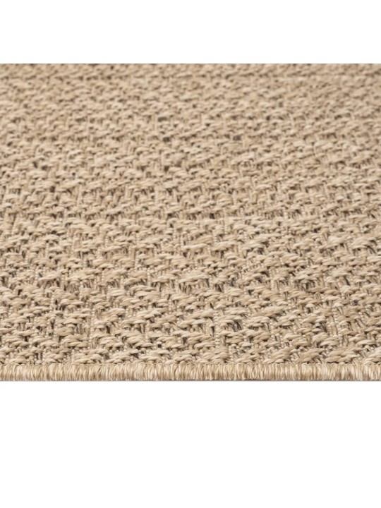 Koberec ZIZUR 120 x 120 cm jutový vzhled interiér i exteriér