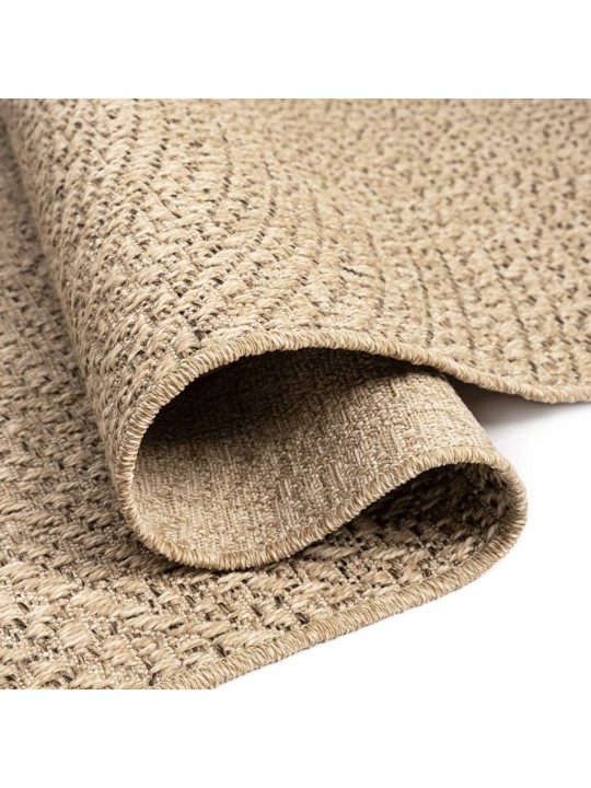 Koberec ZIZUR 100 x 200 cm jutový vzhled interiér i exteriér