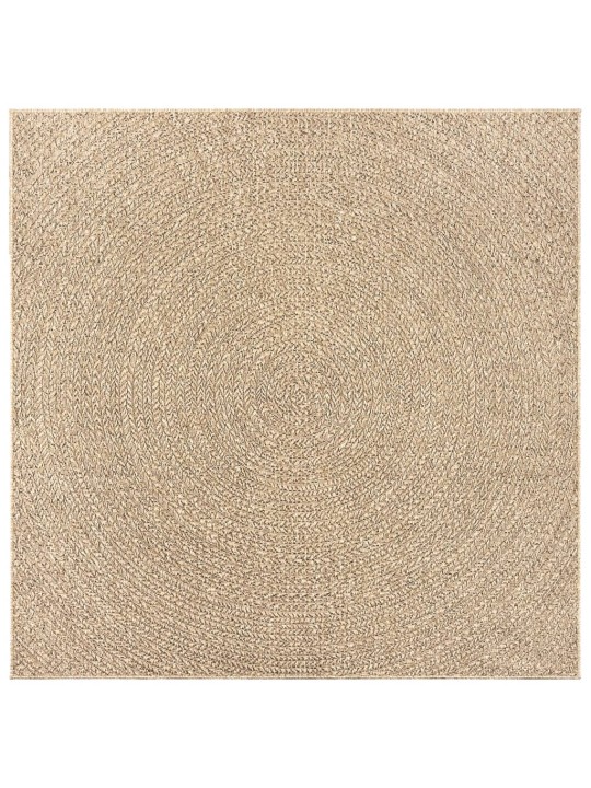Koberec ZIZUR 120 x 120 cm jutový vzhled interiér i exteriér
