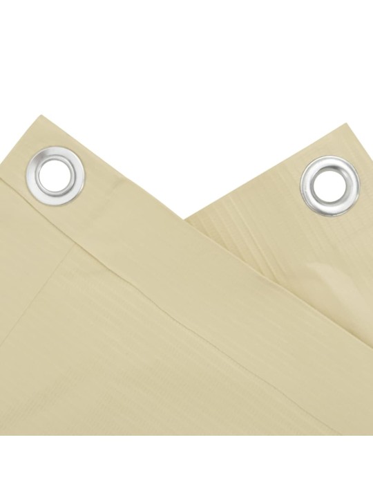 Balkonová zástěna krémová 300 x 75 cm PVC