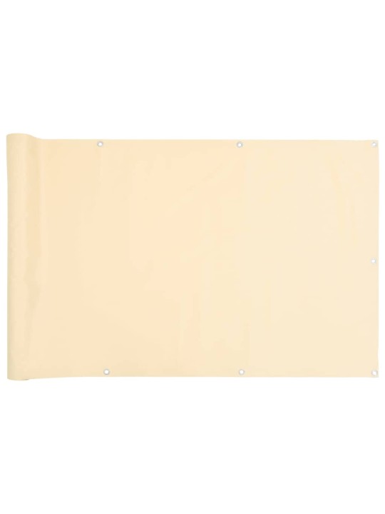 Balkonová zástěna krémová 600 x 75 cm pvc