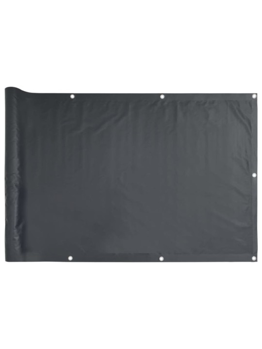 Balkonová zástěna antracitová 300 x 90 cm PVC