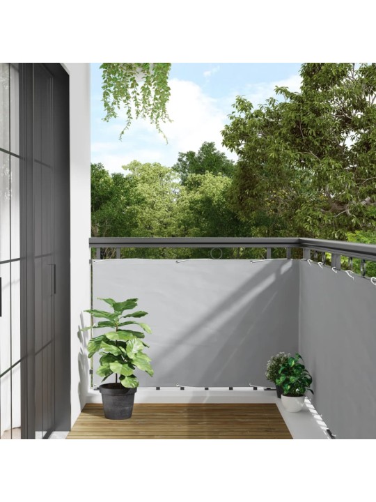 Balkonová zástěna šedá 300 x 90 cm PVC