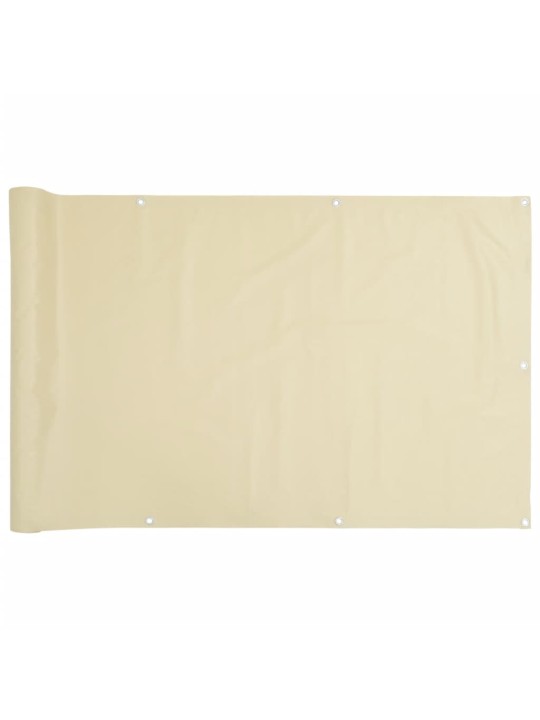 Balkonová zástěna krémová 300 x 90 cm PVC