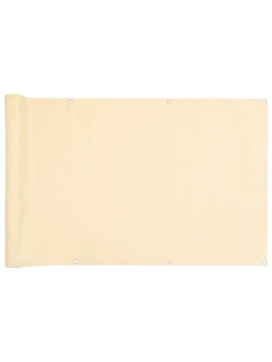 Balkonová zástěna krémová 800 x 90 cm pvc