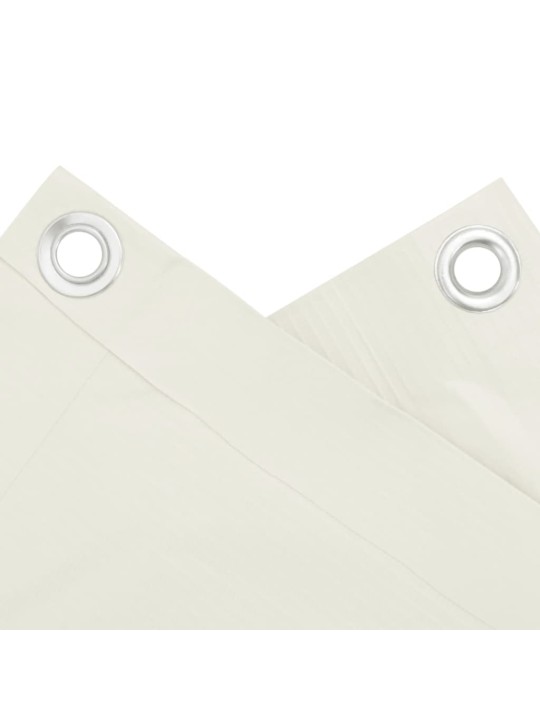 Balkonová zástěna bílá 500 x 90 cm PVC