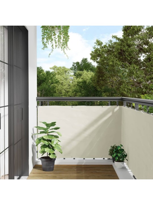 Balkonová zástěna bílá 500 x 90 cm PVC