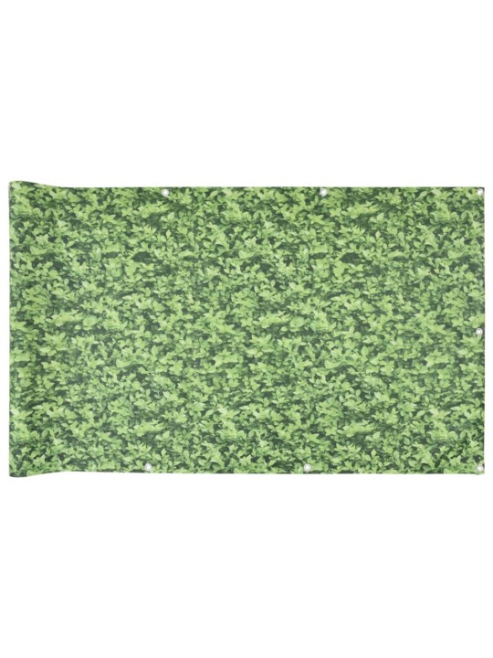 Balkonová zástěna rostlinný vzhled zelená 400 x 90 cm PVC