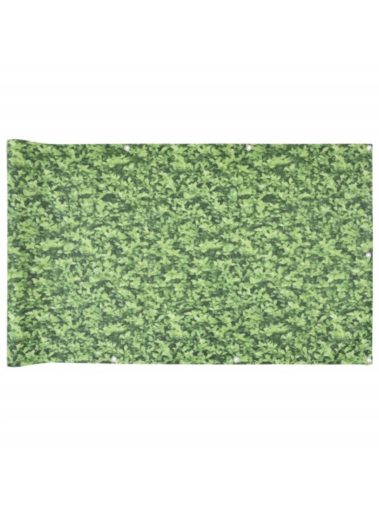 Balkonová zástěna rostlinný vzhled zelená 600 x 90 cm PVC