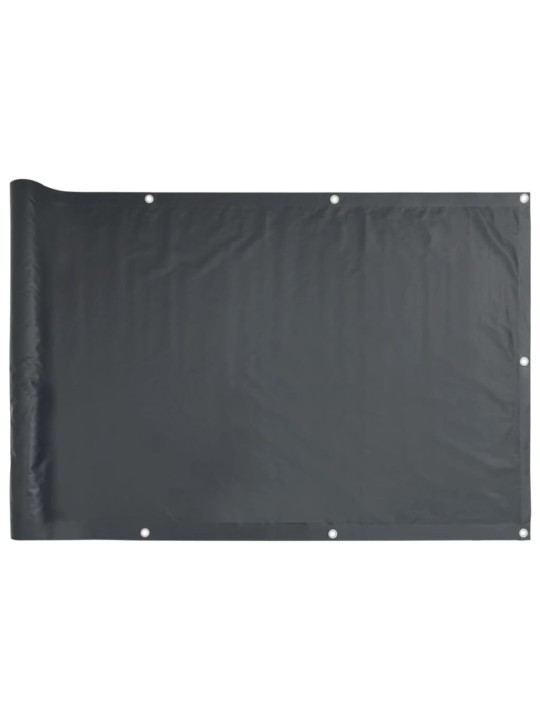 Balkonová zástěna antracitová 300 x 120 cm PVC