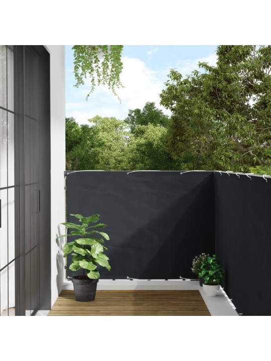 Balkonová zástěna antracitová 300 x 120 cm PVC