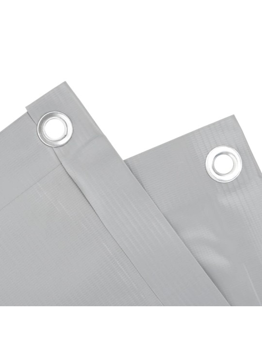 Balkonová zástěna šedá 300 x 120 cm PVC