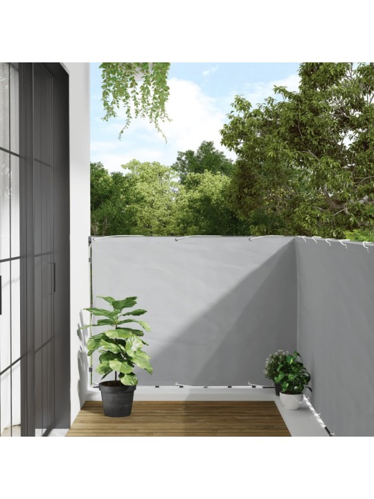 Balkonová zástěna šedá 300 x 120 cm PVC