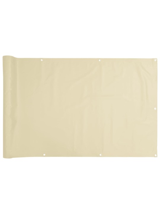 Balkonová zástěna krémová 300 x 120 cm PVC