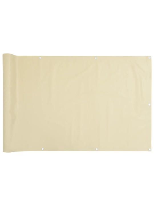 Balkonová zástěna krémová 400 x 120 cm PVC