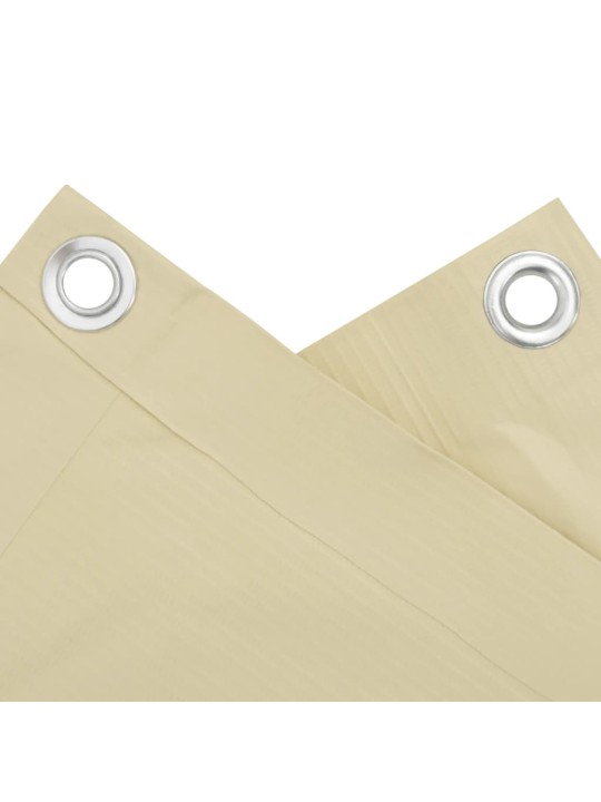 Balkonová zástěna krémová 400 x 120 cm PVC