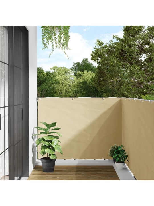 Balkonová zástěna krémová 400 x 120 cm PVC