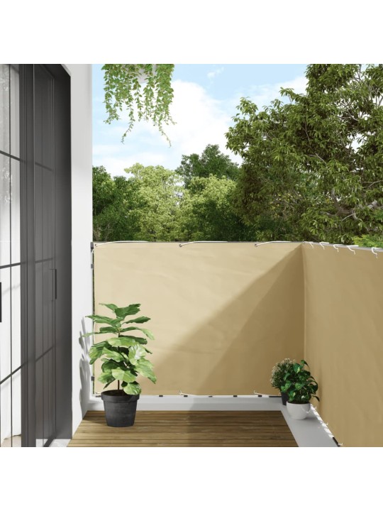 Balkonová zástěna krémová 600 x 120 cm PVC