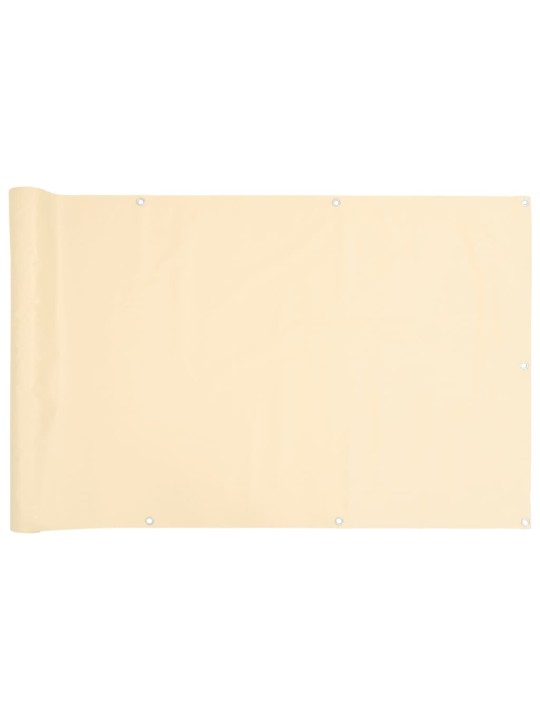 Balkonová zástěna krémová 700 x 120 cm pvc