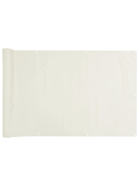 Balkonová zástěna bílá 400 x 120 cm PVC