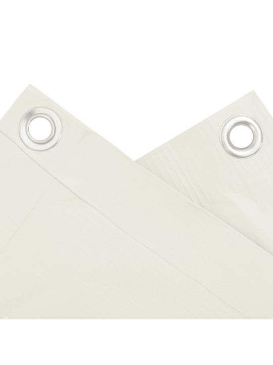 Balkonová zástěna bílá 400 x 120 cm PVC