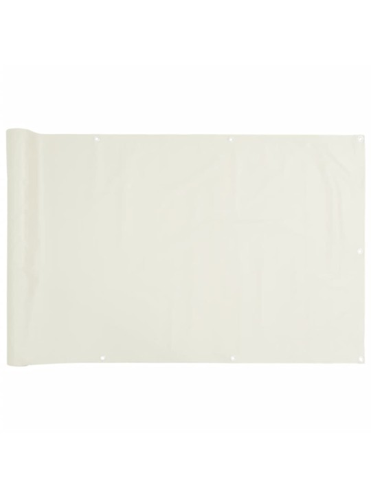 Balkonová zástěna bílá 600 x 120 cm PVC