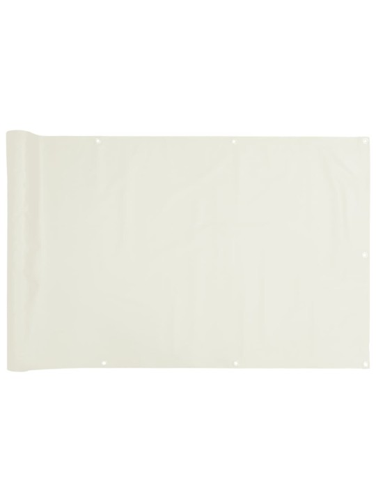Balkonová zástěna bílá 800 x 120 cm PVC