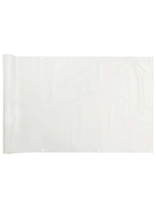 Balkonová zástěna bílá 1 000 x 120 cm pvc