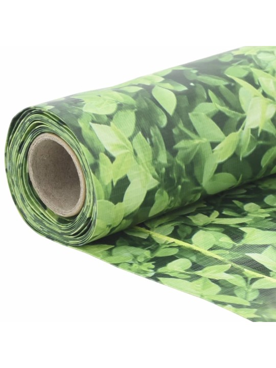 Balkonová zástěna rostlinný vzhled zelená 500 x 120 cm PVC