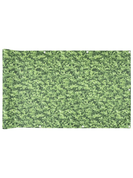 Balkonová zástěna rostlinný vzhled zelená 600 x 120 cm PVC