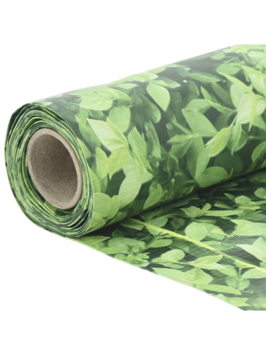Balkonová zástěna rostlinný vzhled zelená 600 x 120 cm PVC