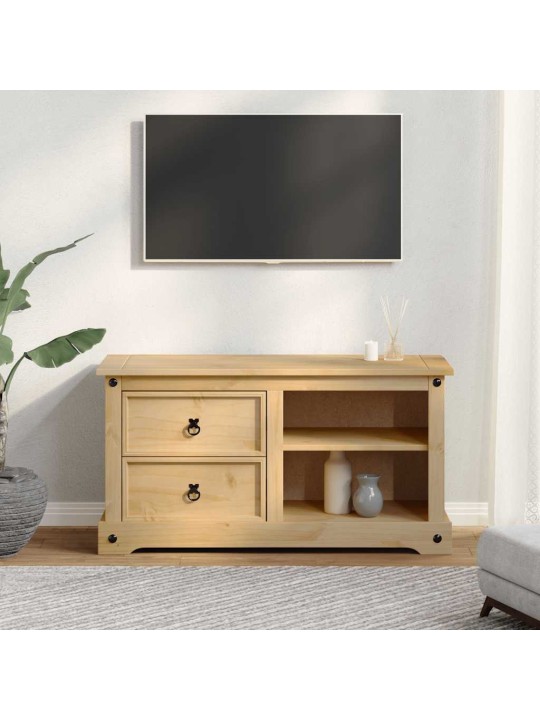 TV skříňka Corona 100 x 40 x 52 cm masivní borové dřevo