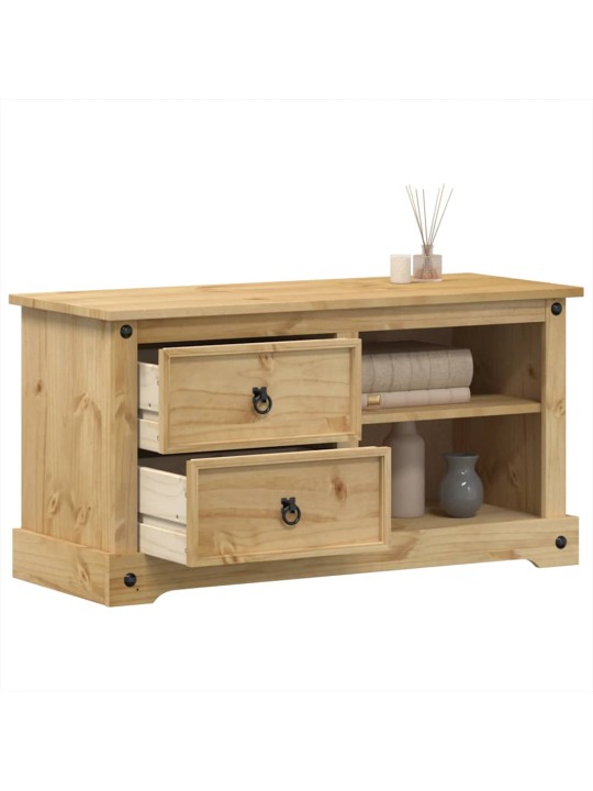 TV skříňka Corona 100 x 40 x 52 cm masivní borové dřevo