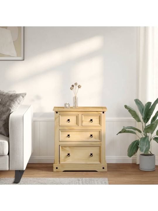 Komoda Corona 80 x 43 x 91 cm masivní borové dřevo