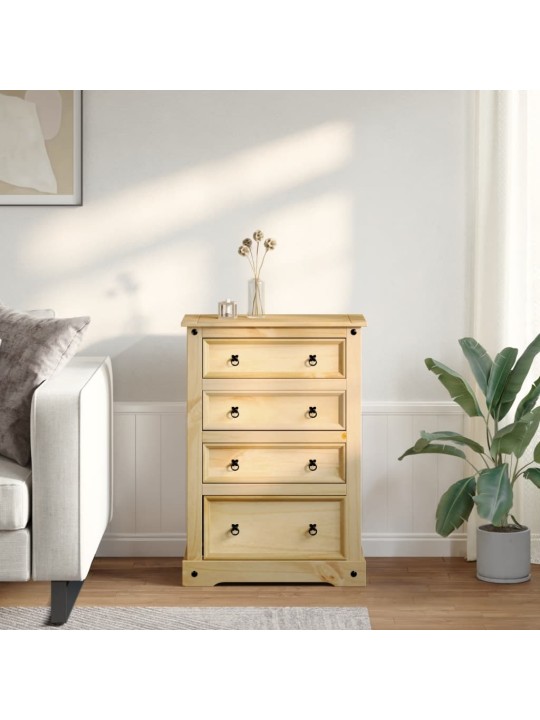 Komoda Corona 80 x 43 x 114 cm masivní borové dřevo