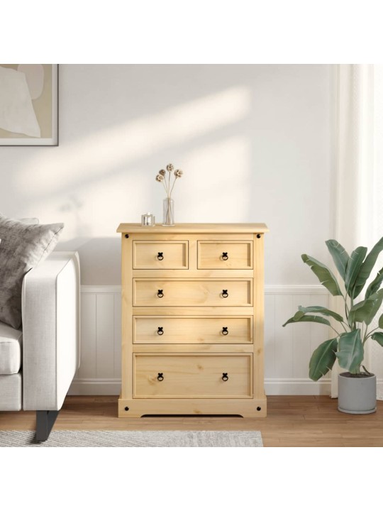 Komoda Corona 92 x 48 x 114 cm masivní borové dřevo