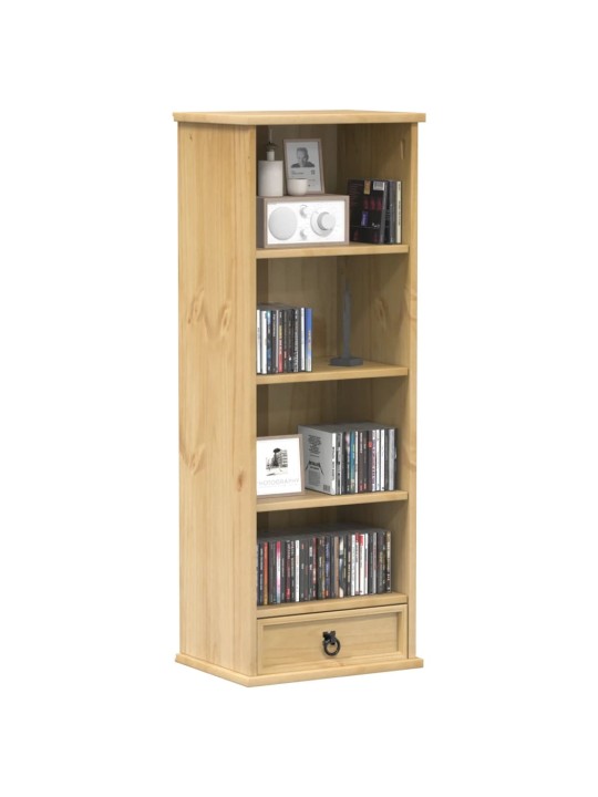 Skříňka na CD Corona 40 x 30 x 110 cm masivní borové dřevo