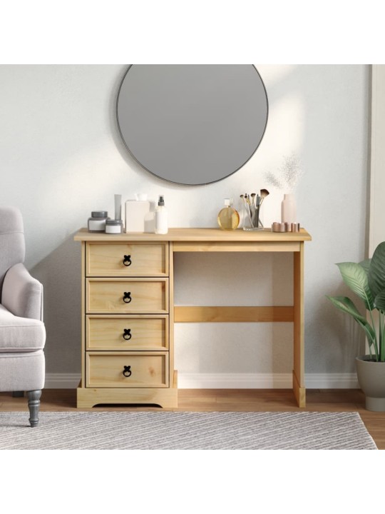 Toaletní stolek Corona 104 x 47 x 75 cm masivní borové dřevo