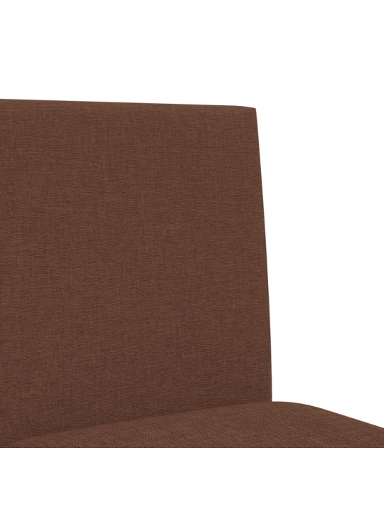 Barové židle 2 ks masivní kaučukové dřevo a textil