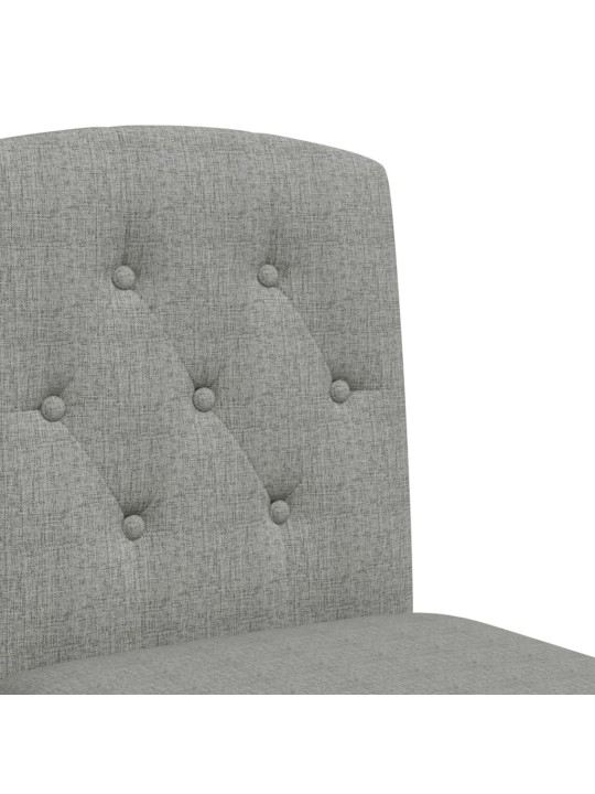Barové židle 2 ks masivní kaučukové dřevo a textil