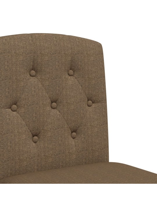 Barové židle 2 ks masivní kaučukové dřevo a textil