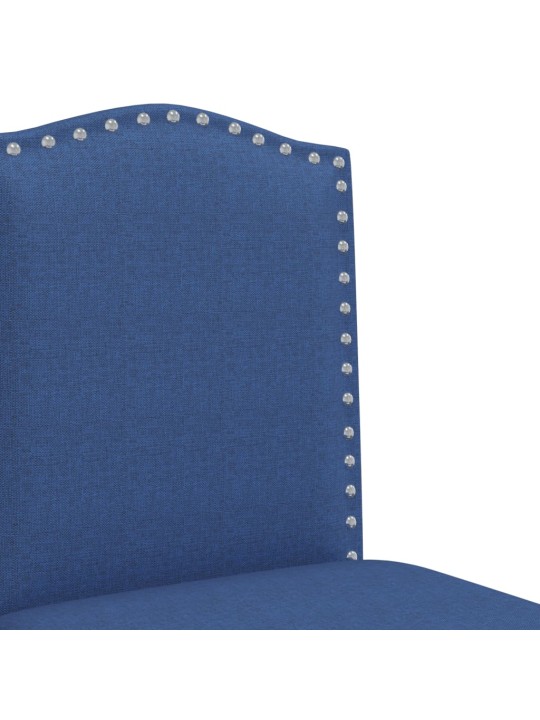 Barové židle 2 ks masivní kaučukové dřevo a textil