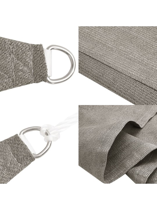 Stínicí plachta 160 g/m² čtverec světle šedá 2,5 x 2,5 m HDPE