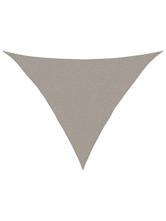 Stínicí plachta 160 g/m² trojúhelník šedá 2,5x2,5x3,5 m hdpe