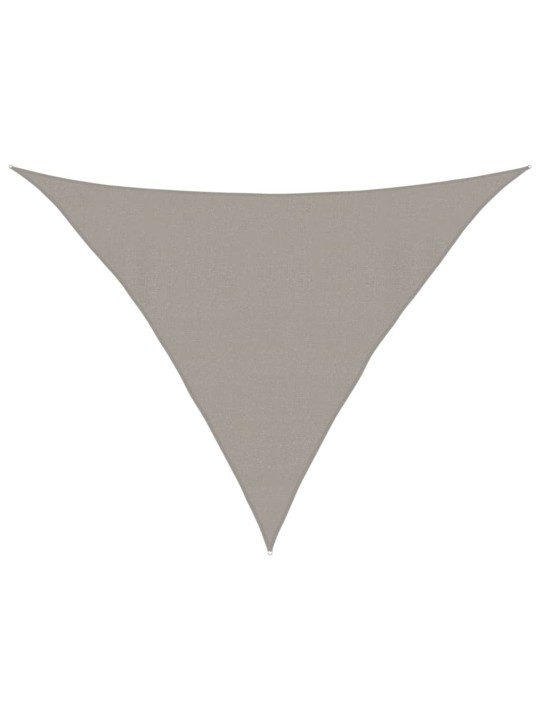 Stínicí plachta 160 g/m² trojúhelník světle šedá 4x4x5,8 m hdpe